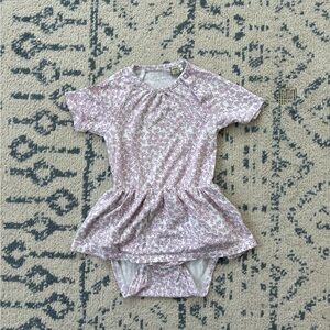 Minymo Floral Baby dress Onesie